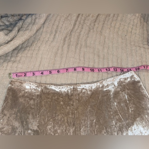 VINCE velvet purl edge paneled slip skirt in oak stone Size:6 STYLE V800430749 - Picture 9 of 16